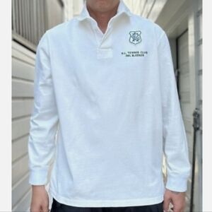 Vintage Polo Ralph Lauren Tennis Club 381 Bleeker West Village Shirt Sz XXL